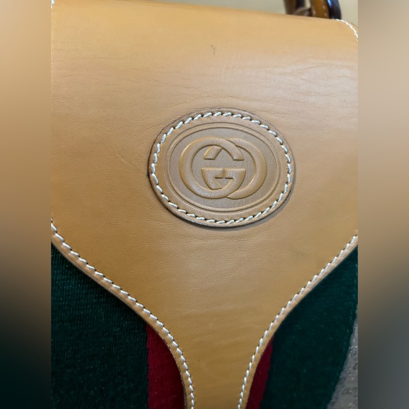 Vintage Gucci Boston Sherry Line GG Travel  Leather  suitcase - Picture 2 of 16